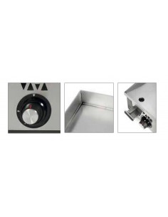 Plancha de cromo duro Fainca Hr Mod. PLC8100CR, a gas 2