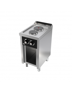 Cocina con estante 2 placas Fainca Hr Mod. CE2P600E,...