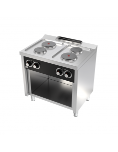 Cocina con estante 4 placas Fainca Hr Mod. CE4P600E,...