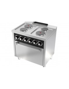 Cocina 4 placas con horno Fainca Hr Mod. CE4P600H, electrica