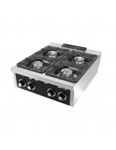 Cocina 4 fuegos de sobremesa Fainca Hr Mod. C4F900S, a gas