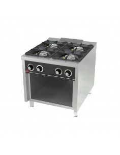 Cocina 4 fuegos con estante Fainca Hr Mod. C4F900E, a gas