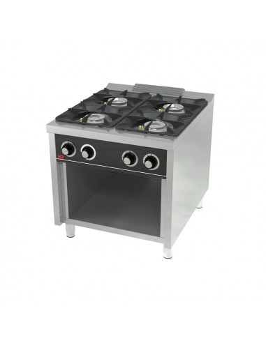 Cocina 4 fuegos con estante Fainca Hr Mod. C4F900E, a gas