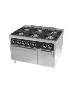 Cocina 6 fuegos con horno Fainca Hr Mod. C6F900H, a gas