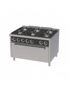 Cocina 6 fuegos con horno maxi Fainca Hr Mod. C6F900HM, a...