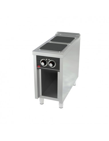Cocina 2 placas con estante Fainca Hr Mod. CE2P900E, electrica