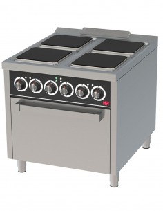 Cocina 4 placas con horno Fainca Hr Mod. CE4P900H, electrica