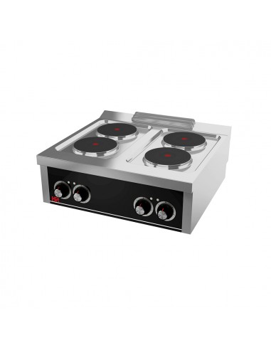Cocina 4 placas de sobremesa Fainca Hr Mod. CE4F750S, electrica