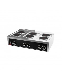 Cocina 6 placas de sobremesa Fainca Hr Mod. CE6F750S,...