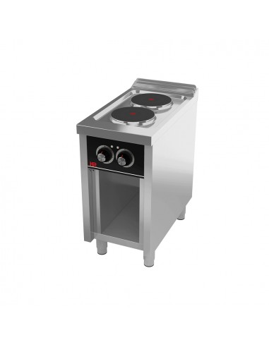 Cocina 2 placas con estante Fainca Hr Mod. CE2F750E, electrica