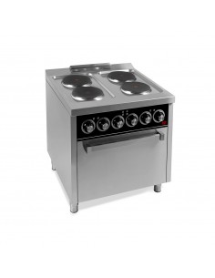 Cocina 4 placas con horno Fainca Hr Mod. CE4F750H, electrica