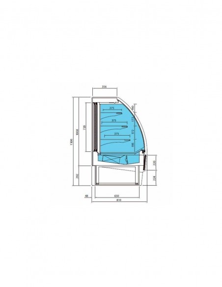 Vitrina expositora refrigerada pastelería VBR 12 R Infrico