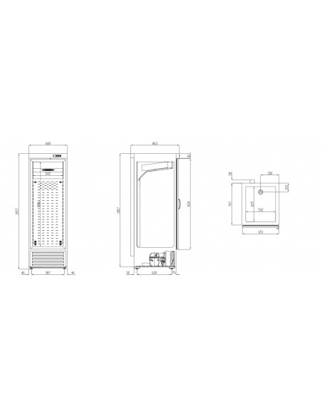 Armario de refrigeracion supermarket CORECO Mod. RVC-751-BB