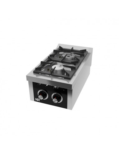 Cocina 2 fuegos de sobremesa Fainca Hr Mod. C2F750S, a gas