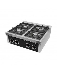 Cocina 4 fuegos de sobremesa Fainca Hr Mod. C4F750S, a gas