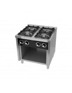 Cocina 4 fuegos con estante Fainca Hr Mod. C4F750E, a gas