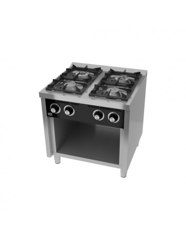 Cocina 4 fuegos con estante Fainca Hr Mod. C4F750E, a gas