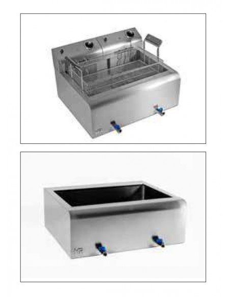 Freidora de alto rendimiento Fainca Hr Mod. FD20LAR600, electrica con grifo de descarga