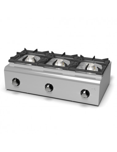 Cocina de sobremesa de  3 fuegos Fainca HR Mod. FG900, a gas
