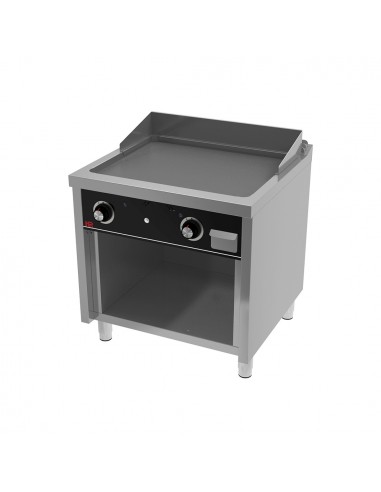 Fry-top de acero rectificado con estante Fainca Hr Mod. FT7508E, a gas