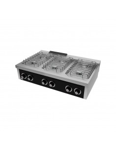 Cocina 6 fuegos de sobremesa Fainca Hr Mod. CB6F750S, a gas
