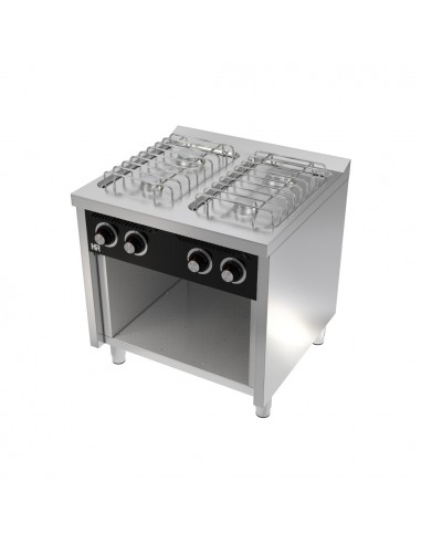 Cocina 4 fuegos con estante Fainca Hr Mod. CB4F750E, a gas