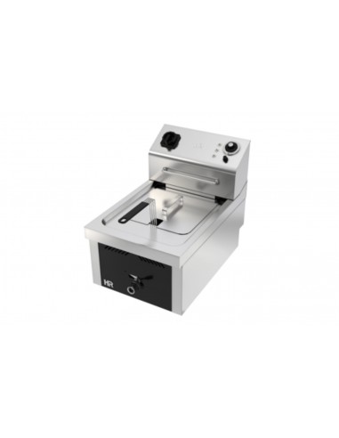 Freidora sobremesa de alto rendimiento Fainca Hr Mod. FD10L6M600S, con grifo de vaciado electrica