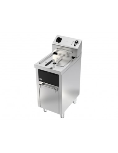 Freidora con estante de alto rendimiento Fainca Hr Mod. FD10L6M600E, con grifo de vaciado electrica