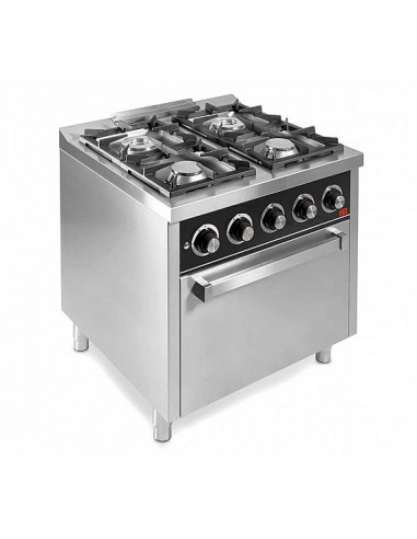 Cocina 4 fuegos con horno Fainca Hr Mod. C4F750H, a gas