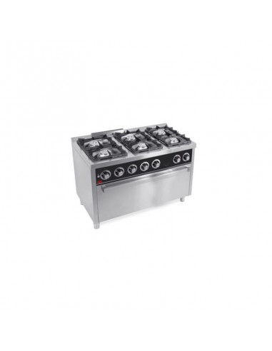 Cocina 6 fuegos con horno maxi Fainca Hr Mod. C6F750HM, a gas