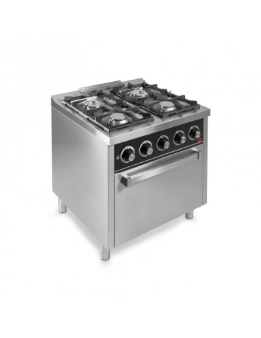 Cocina 4 fuegos con horno electrico  Fainca Hr Mod. C4F750HE, a gas