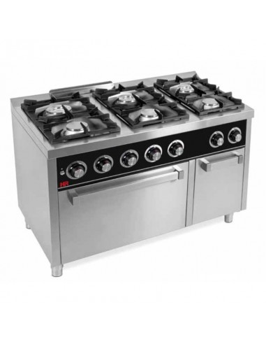 Cocina 6 fuegos con horno electrico  Fainca Hr Mod. C6F750HE, a gas