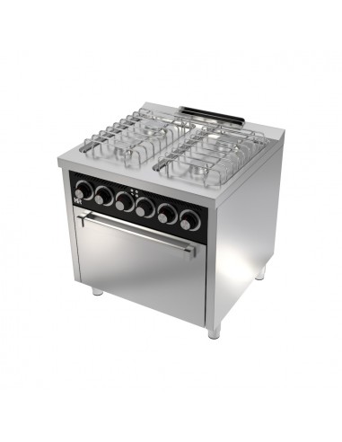 Cocina 4 fuegos con horno electrico  Fainca Hr Mod. CB4F750HE, a gas