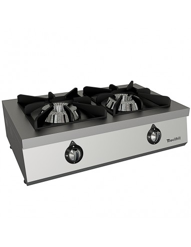 Cocina sobremesa 2 fuego Movilfrit mod. ECOM 2 FUEGOS, a gas