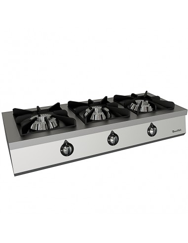 Cocina sobremesa 3 fuego Movilfrit mod. ECOM 3 FUEGOS, a gas