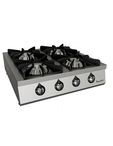 Cocina sobremesa 4 fuego Movilfrit mod. ECOM 4 FUEGOS, a gas
