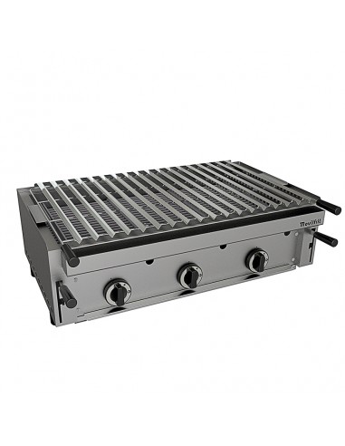 Barbacoa de piedra volcanica Movilfrit mod. BM-90, a gas