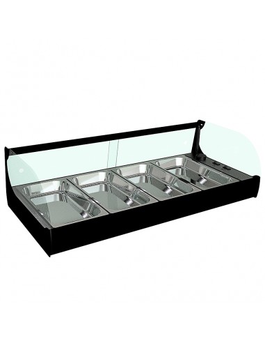 Vitrina caliente expositora baño maria Movilfrit mod.IRON 4 CALENTADOR BAÑO MARIA