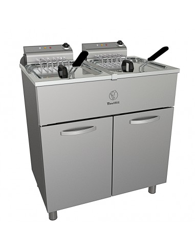 Freidora sobremesa Movilfrit mod. FAP 35+35 400, trifasica con grifo