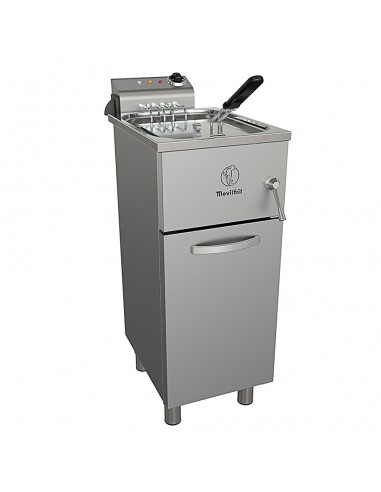Freidora sobremesa con sistema de elevacion Movilfrit mod. FAH 17 230, electrica con grifo