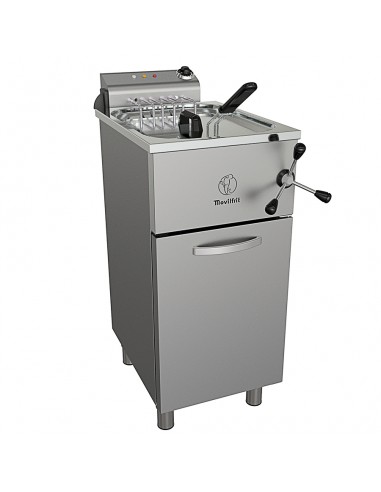 Freidora alto rendimiento con sistema de elevacion Movilfrit mod. FAR 25 400, trifasica con grifo