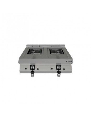 Freidora Movilfrit mod. FGS 10+10 MAX, a gas con grifo