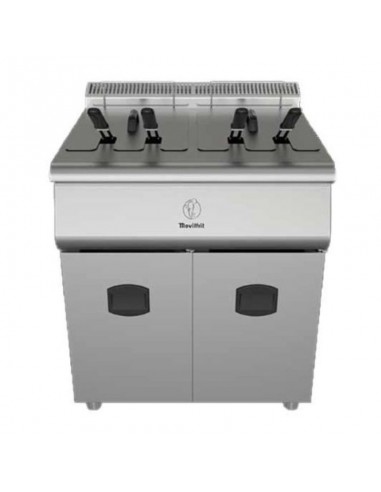 Freidora Movilfrit mod. FGM 18+18 MAX, a gas con grifo