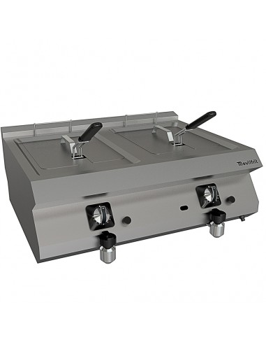 Freidora sobremesa Movilfrit mod. FGM-10+10, a gas con grifo