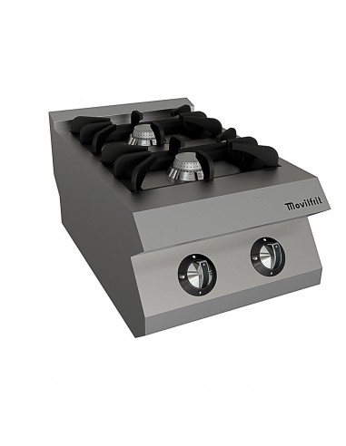 Cocina sobremesa 2 fuegos Movilfrit mod. CGM-2, a gas