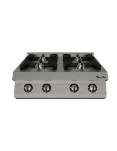Cocina sobremesa 4 fuegos Movilfrit mod. CGM-4, a gas