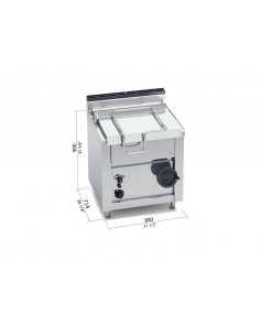 Sarten basculante Bertos Mod. G7BR8/I, a gas 2
