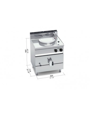 Marmita indirecta Bertos Mod. E7PI, electrica