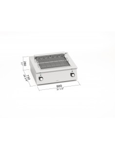 Parrilla de sobremesa Bertos Mod. SE7CG80B, electrica 2