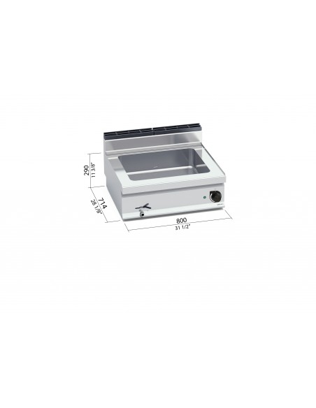 Baño maria de sobremesa Bertos Mod. E7BM8B, electrico